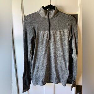 Women’s Lightweight Nike Quarter Zip Running Jacket, Gray, M